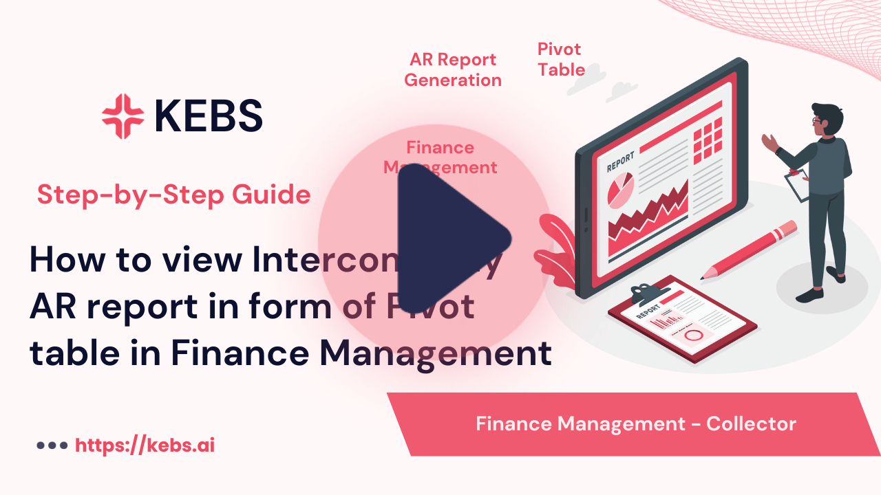 How to view Intercompany AR report in form of Pivot table in Finance Management
